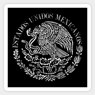 Estados Unidos Mexicanos - Mexican Coat of arms - Grunge design Magnet